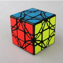 [기울어진교육] 림 큐브 Dreidel 슈퍼 코너 터닝 3x3x3 매직 라이큐브 회전 각도 3x3 기울어 진 속도 퍼즐 교육 완구, [01] WHITE