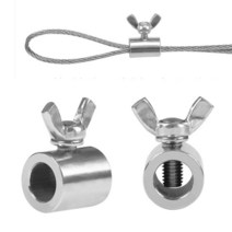 와이어 슬리브 고정 마감 클램프 U 클립 밴드볼트 M4