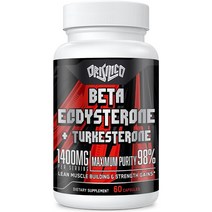 Orisilico 베타 엑디스테론 투르케스테론 1400mg 60캡슐, 60개(1팩), 1개, 60개