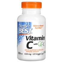 닥터베스트 비타민 C with QC 500 mg 120 식물성 캡슐, 120 정, 1000mg