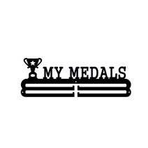 메달 걸이 벽걸이 후크 선반 기념 선반, 1개, MY MEDALS (길이40cm 높이14cm)