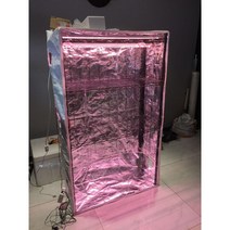 조립식 미니 비닐하우스 겨울용 가정용 연동하우스 겨울나기 조립식 대형 테라스 소형, 2층 70x35x45 선반+커버