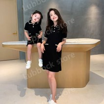 모녀 여름 원피스 엄마랑 아기랑 딸 시밀러 가족의상 커플룩 패밀리룩
