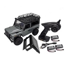 지게차충전기 배터리 밧데리 MN-99S 1/12 2.4G 4WD Rc 자동차 승/회전 신호 LED 라이트 2 바디 쉘 지붕 랙, 03 3 battery