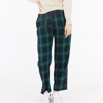 앤디모리슨 여성용 데일리 일자 체크 바지