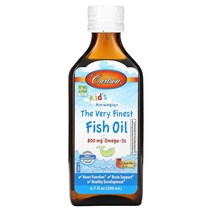 칼슨랩 키즈 노르웨지안 더 베리 파이네스트 피쉬오일 피치 800mg 오메가 3S 200ml, 1개, 기본