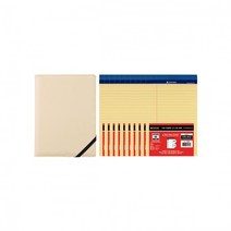 옥스포드 리갈패드 A5 노랑 40매 10권 비즈바인더, 브라운