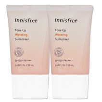1+1/이니스프리 톤업 워터링 선스크린 SPF 50+ PA++++ 50mL, 1+1(2개)