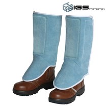 카멜로 용접각반 용접용품 가죽 안전 패드 벨크로 각반 보호구 AG-1PD, 단품