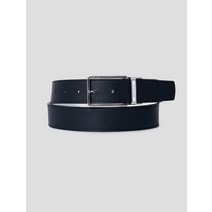 Beanpole Golf 남성 리버서블 사각 벨트 - 네이비