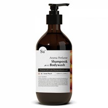 수오가닉 퍼퓸 샴푸워시 스윗피치, 1050ml, 1개