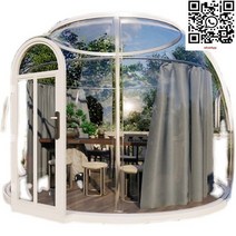 1starry house 야외 모바일 투명 유리 하우스 텐트 유르트 빌라 레스토랑 버블 하우스, 초록