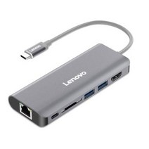 레노버 맥북프로용 USB-C & HDMI 알루미늄 멀티 허브, C109, 그레이