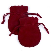 광목파우치 명품화장품 어린이집 친환경 파우치 10 개/몫 라운드 Drawstring 벨벳 선물 가방 소프트 쥬얼