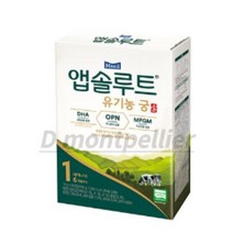 앱솔루트 유기농 궁 분유 1단계 0~6개월, 280g, 2개