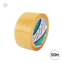 (국내산 박스 테이프 투명 50M-1개) OPP 택배 포장, 1개