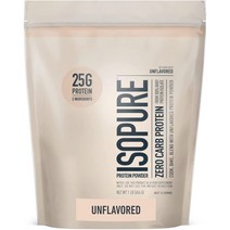 Isopure 프로틴 25g 무맛 454g 16인분, 유청 1362g