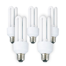 장수램프 삼파장전구 15W, 주광색 5P, 1개