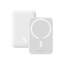 베이스어스 Baseus 맥세이프 무선 보조배터리 20W 6000mAh, 화이트