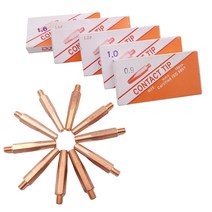 동주 CO2팁 용접팁 일반 국산 동(Cu) 0.9X45MM/1.0X45MM/1.2X45MM/1.4X45MM/1.6X45MM(10개입), 1.6(10개입)