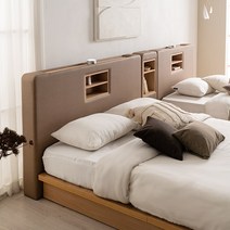 [가구야] 샌디 LED+USB 40T 통깔판형/3칸서랍형 침대 (SS/Q), 샌디 40T 통깔판형 침대, 아이보리(슈퍼싱글), 프레임만(매트리스 별도)