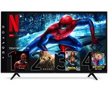 삼성패널 중소기업 스마트티비 43인치 UHD 4K TV 109cm LED 스탠드형 벽걸이 가능 자가 설치 방문 설치 넷플릭스 유튜브, 벽걸이형 방문설치(상하좌우 브라켓)