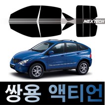 오토맥스 액티언 열차단 썬팅필름 NEXTECH 썬팅지, 측후면세트5%(가장진한농도), 액티언(05-10), 쌍용