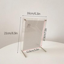 아크릴액자 압축앨범 가훈 가벼운 투명 아크릴 액자 자기 양면 돌 포토카드 홀더 데-270, 7in(16x21cm)+AS picture