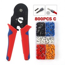 터미널압착기 관형 터미널 압착 도구 미니 전기 펜치 HSC8 6-4A/6-4 0.25-10mm 23-7AWG 6-6 0.25-6mm 고정밀 클램프 세트, [04] 6-6A Silver 300PCS