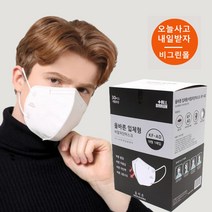 올바른 마스크 대형 KFAD 비말차단 국산 화이트 숨쉬기편한 새부리형마스크 30매, 대형 흰색 30매