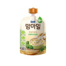 맘마밀 매일 안심이유식 9개월부터 후기, 9개월 브로콜리와 닭가슴살, 100g, 100개