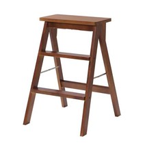 접이식 원목사다리 주방벤치 발판 아일랜드식탁 의자, 모란 통나무 벤치