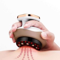 림프순환 마사지 고주파 온열 치료기 석션 부항 한방, 루비 레드 + 터치스크린 +[충전 및 플러그]