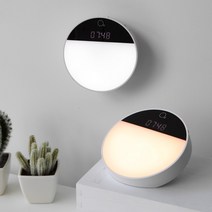 LADYBUG 충전식 절전형 자석 센서등 터치등 2종 무선 모션감지 라이트 조명 LED전구(복도 현관 거실 침대)3컬러 자동 수동, MSL833T(시계형 터치 센서등)