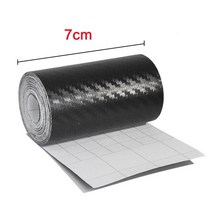 카본시트지 루프 스킨 자동차 랩핑지 nano carbon fiber car sticker diy paste protector strip auto door sill 사이드 미러, 7cm, 7m