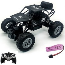 엔진RC카 전기 자동차 RC 118 4WD 원격 제어 버기 오프로드 고속 차량 장난감 선물, [11] 1B Black