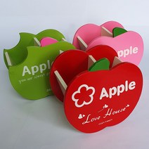 애플하트 연필꽂이/ 문구팬시 학용품 생일 입학졸업 단체 어린이선물 행사 펜꽂이 데스크악세사리