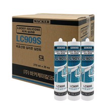 [박스판매] 럭키실리콘 무초산실리콘 비초산 다목적 실리콘 LC909s, 금색-1BOX, 1개