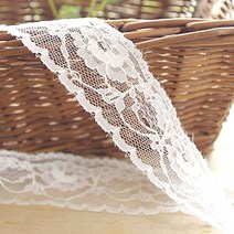 라셀레이스 흰색 폭 4.3cm