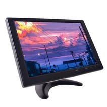 Cocar 10.1 인치 소형 모니터 hdmi 모니터 소형 게임 모니터 고화질 TFT 1280 x 800 IPS LED 지원 닌텐도 스위치 용 자동차 백 시스템 DC 12V MP5 미디어 플레이어 내장 스피커 HDMI VGA AV USB 비디오 입력