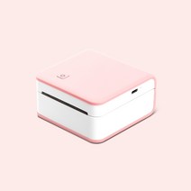 라벨터치 블루투스 라벨기 샌디마로 모바일 사진출력 라벨 프린터 스티커 라벨링, 핑크
