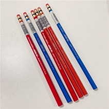 애니메이션색연필 유성 색연필 미국 삼복벼락말 애니메이션 디자인용 지우개 레드오렌지 블루, 01 B, 03 빨강20045-3p