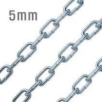 튼튼한 다용도 체인 5mm, 1m, 1개