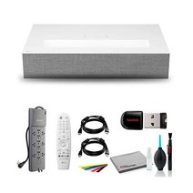 LG HU85LA 초단초점 4K UHD 레이저 스마트 홈 시어터 시네빔 프로젝터 HDMI 케이블 와이어 스트랩 서지 보호기 청소 세트 등