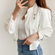 드레스날다 수줍은여리함 스트링 린넨 숏 자켓(outer1200)