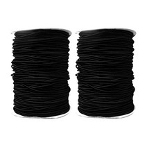보트 트레일러 10m 용 2pcs 8mm 탄성 번지 로프 충격 코드 래싱 스트랩, 블랙, 설명