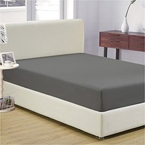 Mayfair Linen 100% Egyptian Cotton Sateen Weave 800 Thread Count Queen Fitted Sheet with Elastic All, 1