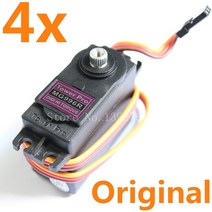 Towerpro MG996R 서보 모터 디지털 하이 토크 메탈 기어 볼 베어링 RC 헬리콥터 JR 자동차 로봇용 4 개