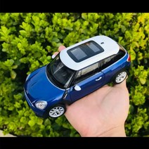 1:24 BMW 미니 컨트리맨 다이캐스트 미니어쳐 전시 모형 MINI, 미니쿠퍼 블루 1대24