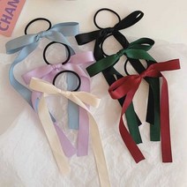 헤어 리본머리끈 고무줄 묶음 반묶음 포니테일 스타일 머리끈 곱창밴드 헤어밴드 헤어악세사리 곱창머리끈 헤어고무줄 헤어곱창 꼬임헤어밴드 똥머